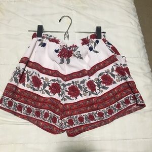Cute floral summer shorts